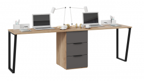 Комплект столов письменных с 1 тумбой универсальной «Порто» в Канске - kansk.katalogmebeli.com | фото