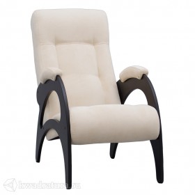 Кресло для отдыха Неаполь Модель 9 без лозы (Венге-эмаль/Ткань Ваниль Verona Vanilla) в Канске - kansk.katalogmebeli.com | фото 1
