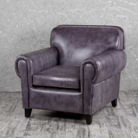Кресло кожаное Элегант (Фиолетовый) в Канске - kansk.katalogmebeli.com | фото
