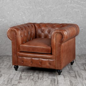 Кресло кожаное Лофт Честер (кожа) в Канске - kansk.katalogmebeli.com | фото