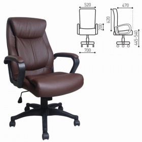 Кресло офисное BRABIX Enter EX-511 (коричневый) в Канске - kansk.katalogmebeli.com | фото 1