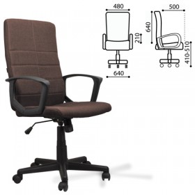 Кресло офисное BRABIX Focus EX-518 (коричневый) в Канске - kansk.katalogmebeli.com | фото