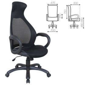 Кресло офисное BRABIX Genesis EX-517 (черное) в Канске - kansk.katalogmebeli.com | фото