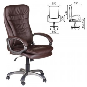 Кресло офисное BRABIX Omega EX-589 (коричневое) в Канске - kansk.katalogmebeli.com | фото