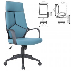 Кресло офисное BRABIX Prime EX-515 (голубая ткань) в Канске - kansk.katalogmebeli.com | фото