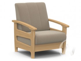 Кресло для отдыха Омега (бук лак/CATANIA LATTE) в Канске - kansk.katalogmebeli.com | фото 1