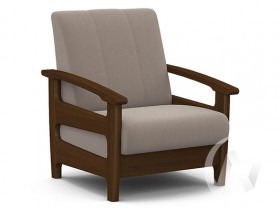 Кресло для отдыха Омега (орех лак/CATANIA COCOA) в Канске - kansk.katalogmebeli.com | фото