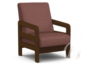 Кресло отдыха Вега-34 (орех лак/UNO BERRY) в Канске - kansk.katalogmebeli.com | фото 1