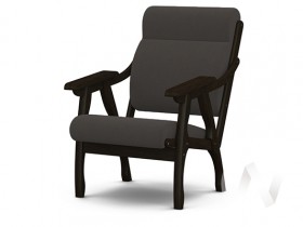 Кресло Вега-10 (венге лак/ULTRA GRAFIT) в Канске - kansk.katalogmebeli.com | фото 1