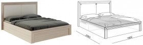 Кровать 1,6 Глэдис (М32) с подъемным механизмом Распродажа в Канске - kansk.katalogmebeli.com | фото 2