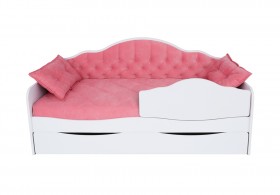Кровать 170 серии Иллюзия Лайт 1 ящик 89 Розовый (подушки) в Канске - kansk.katalogmebeli.com | фото