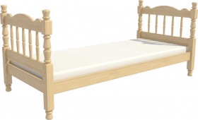 Кровать одинарная Аленка из массива сосны 800*1890 Сосна в Канске - kansk.katalogmebeli.com | фото 3