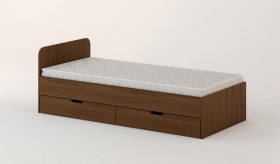 Кровать с ящиками 900 (Орех темный) в Канске - kansk.katalogmebeli.com | фото