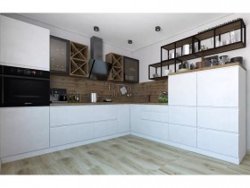Модульная кухня Бронкс 1,8 м (Кварц) в Канске - kansk.katalogmebeli.com | фото 5