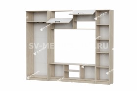 Мебель для гостиной МГС 3 Исполнение 1 Дуб Сонома / Белый в Канске - kansk.katalogmebeli.com | фото 3