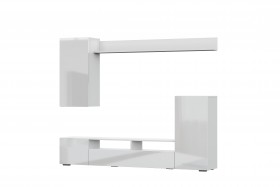 Мебель для гостиной МГС 4 (Белый/Белый глянец) в Канске - kansk.katalogmebeli.com | фото 7
