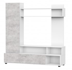 Мебель для гостиной "МГС 9" Белый / Цемент светлый в Канске - kansk.katalogmebeli.com | фото 1