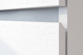 Модульная система "Токио" Тумба прикроватная Белый текстурный / Белый текстурный в Канске - kansk.katalogmebeli.com | фото 4