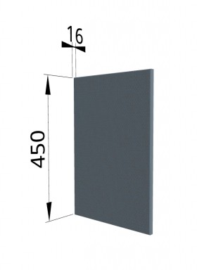 Панель торцевая (для шкафа горизонтального высокого) ВПГ Квадро (Лунный свет) в Канске - kansk.katalogmebeli.com | фото