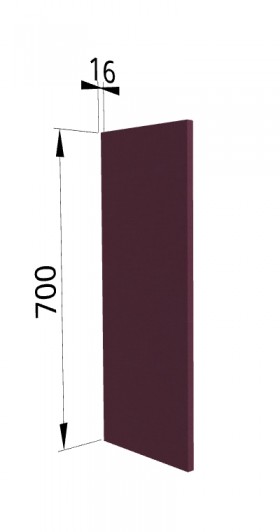 Панель торцевая П Квадро (для шкафа верхнего) Виноград в Канске - kansk.katalogmebeli.com | фото