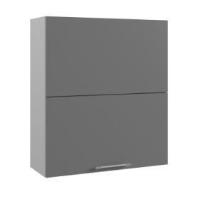 Ройс ВПГПМ 800 Шкаф верхний высокий Blum Aventos HF (Графит софт/корпус Серый) в Канске - kansk.katalogmebeli.com | фото