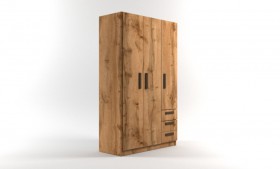 Шкаф 3-х створчатый с ящиками Шервуд (Дуб Вотан) в Канске - kansk.katalogmebeli.com | фото
