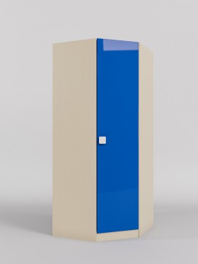 Шкаф угловой (угловая секция) Скай люкс (Синий/корпус Клен) в Канске - kansk.katalogmebeli.com | фото